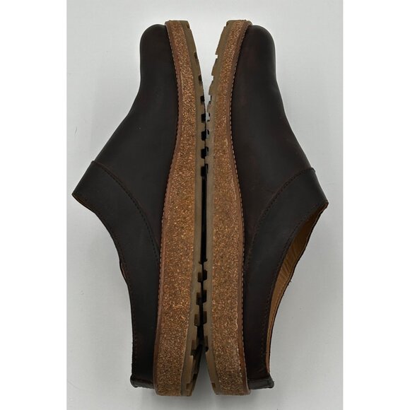 Haflinger Adventure Leather Slip-On Clogs Mens Sz 13 (EU 47) Brown Comfort Mules - Picture 8 of 10